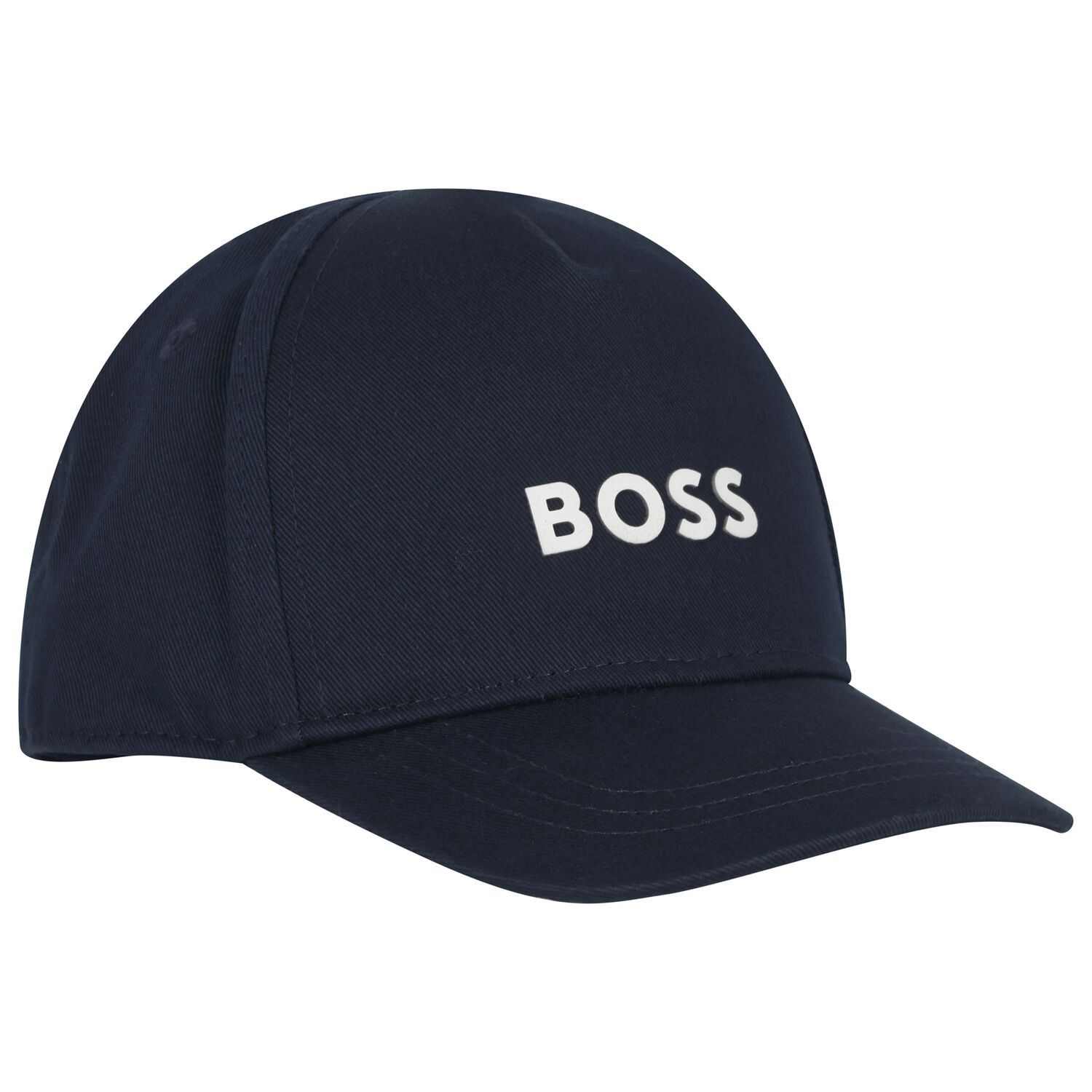 Baby Boys Navy Blue Logo Cap, 1, hi-res