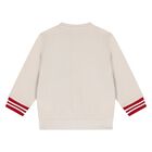 Younger Boys Beige & Navy Blue Tracksuit, 1, hi-res