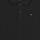 Boys Black Logo Polo Shirt, 1, hi-res