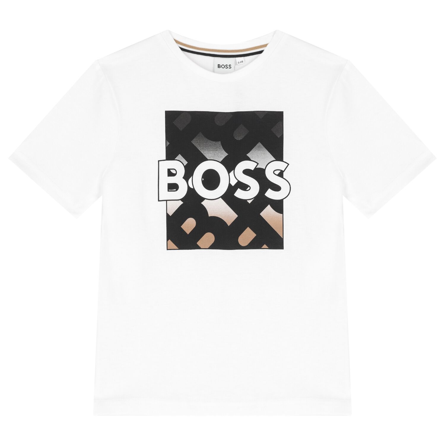 Boys White Logo T-Shirt, 2, hi-res image number null