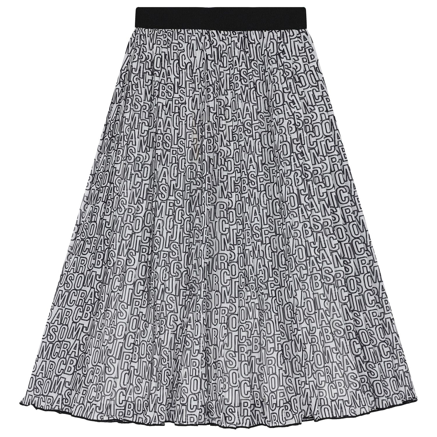 Girls Black & White Chiffon Skirt, 1, hi-res image number null