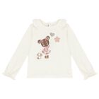 Younger Girls Ivory & Pink Skirt set, 1, hi-res