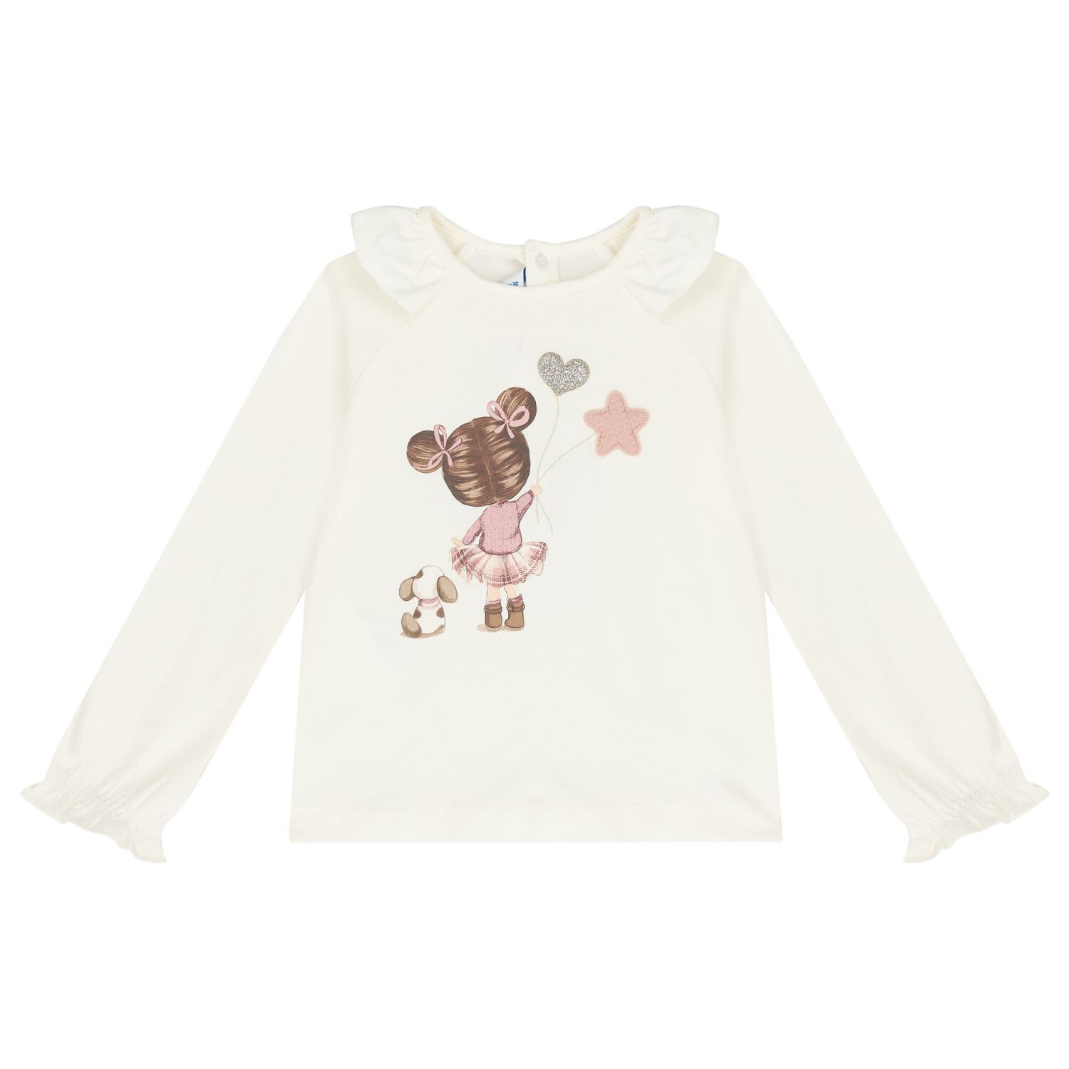 Younger Girls Ivory & Pink Skirt set, 1, hi-res image number null