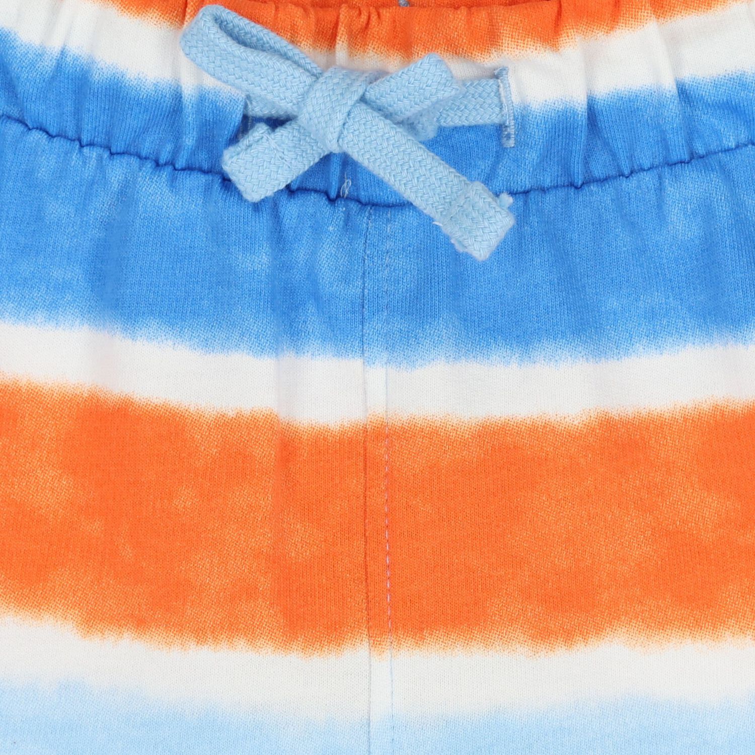 Younger Boys Orange & Blue Striped Shorts, 1, hi-res