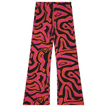 Girls Purple & Black Labirinto Leggings