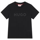 Boys Mini Me Black Logo T-Shirt, 1, hi-res