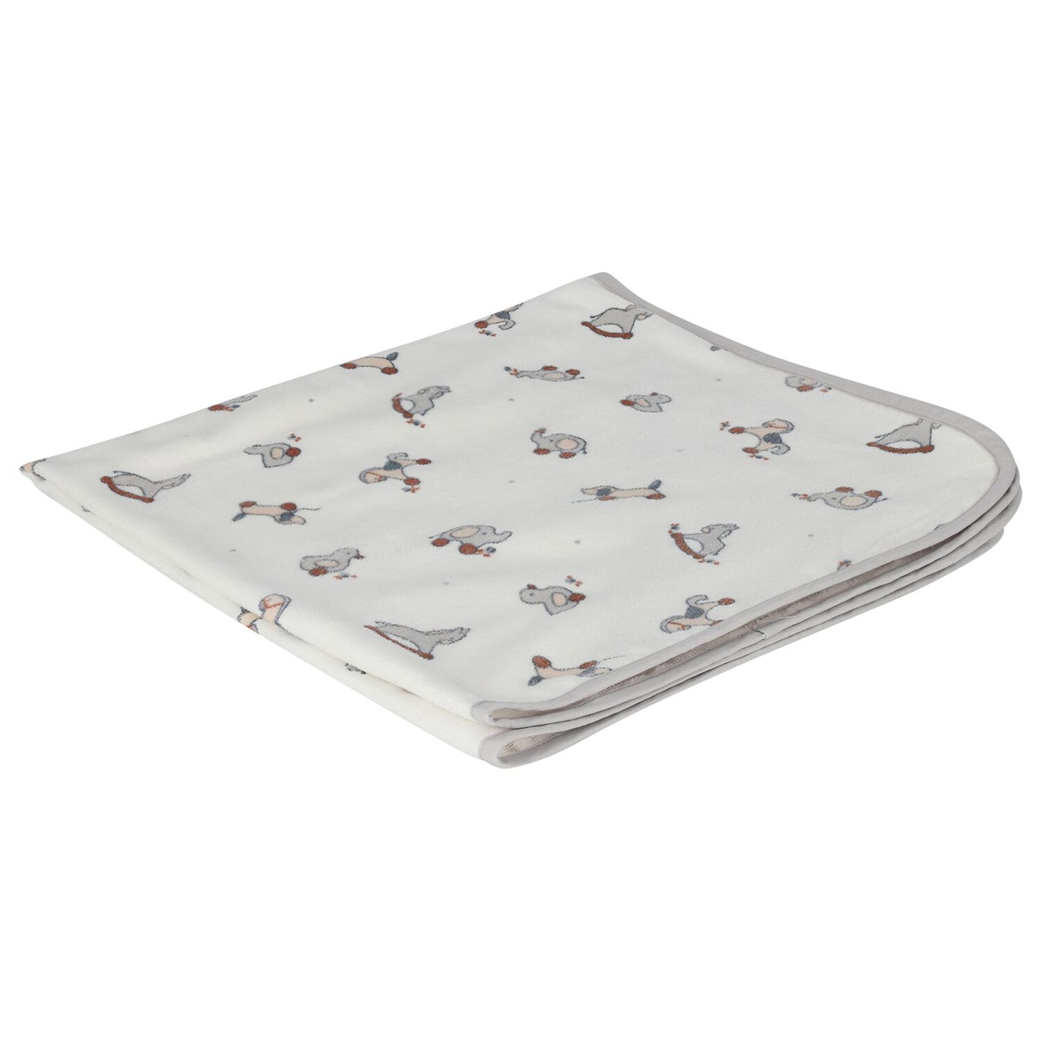 White & Grey  Hooded Towel , 1, hi-res