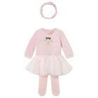 Baby Girls Pink 3 Piece Bodysuit & Tutu Set, 2, hi-res