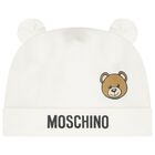 طقم هدايا افرول اطفال بالشعار بطبعه تيدى بير باللون العاجى, 1, hi-res