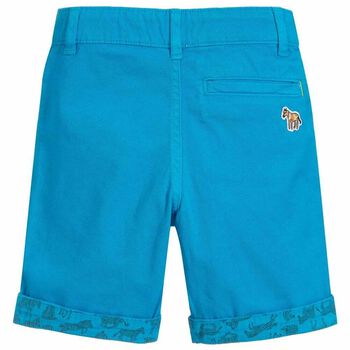 Boys Blue Cotton Shorts