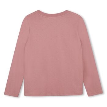 Girls Mini Me Pink Long Sleeve Top