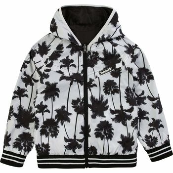 Boys Black & White Reversible Windbreaker Jacket