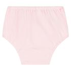 طقم فستان بنات بالشعار باللون الوردى , 1, hi-res