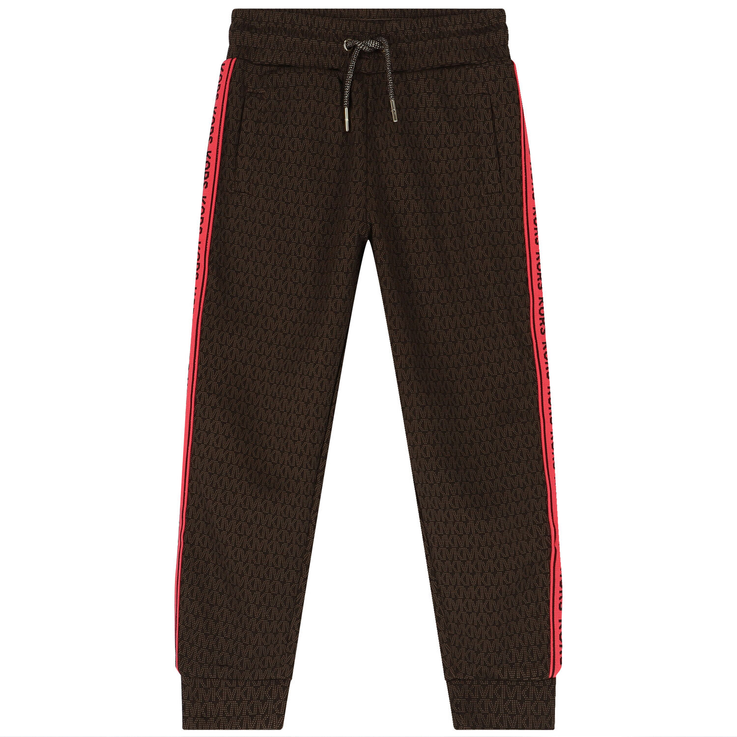 بنطلون رياضى بنات بالشعار باللون البنى, 1, hi-res image number null