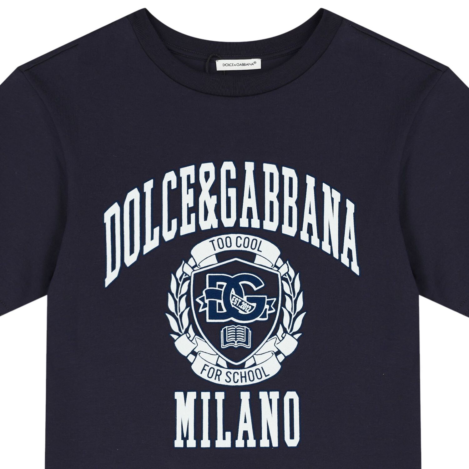 Boys Navy Blue Varsity Logo T-Shirt, 1, hi-res