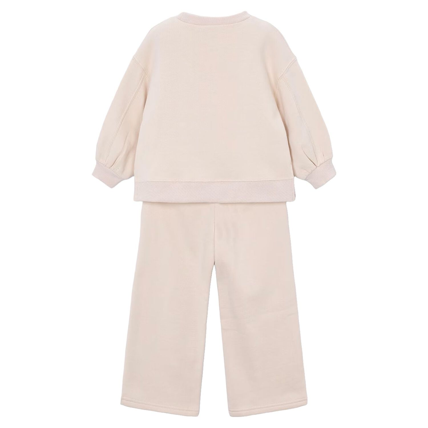 Girls Beige Puppy Tracksuit, 1, hi-res