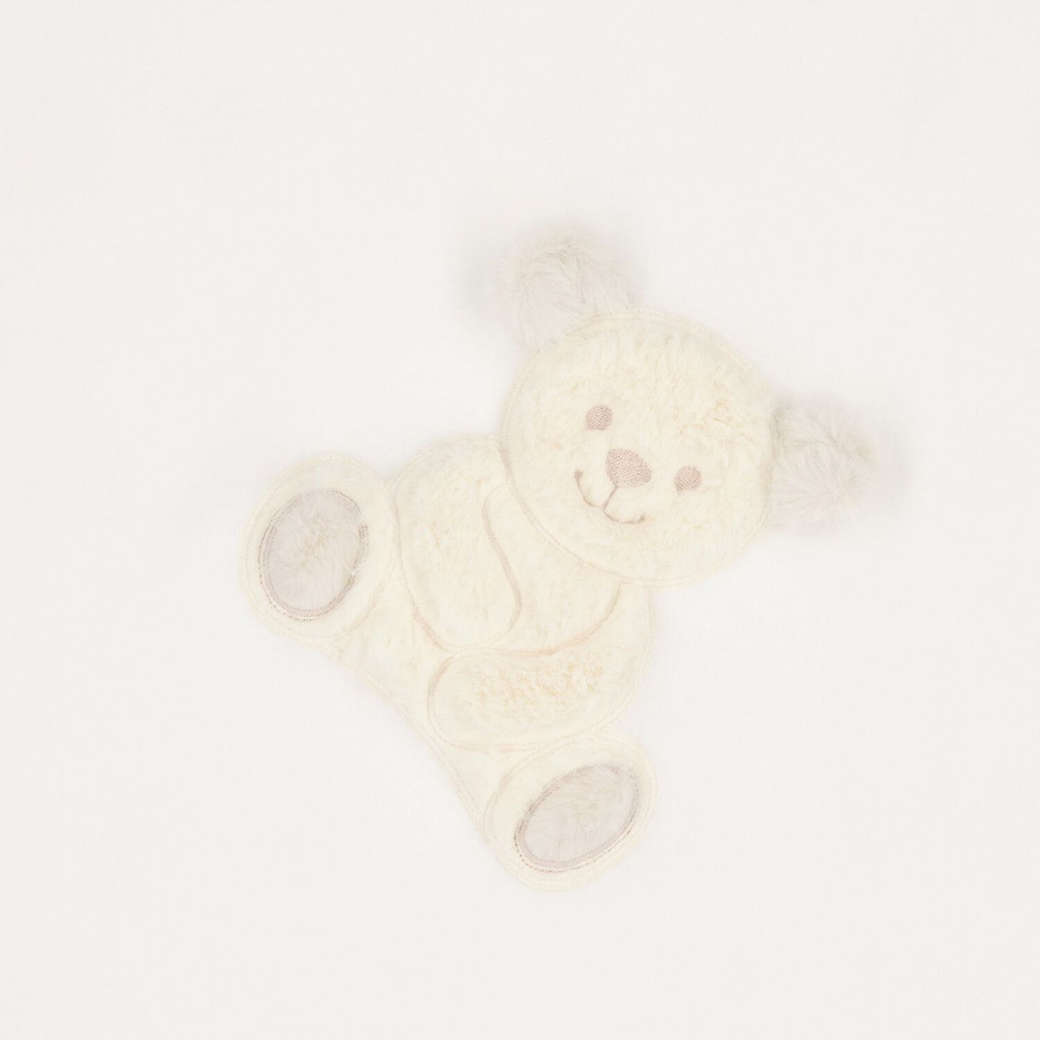 Ivory Teddy Bear Baby Blanket, 1, hi-res