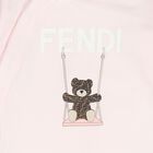 Baby Girls Pink & White Logo Babygrow Gift Set, 1, hi-res