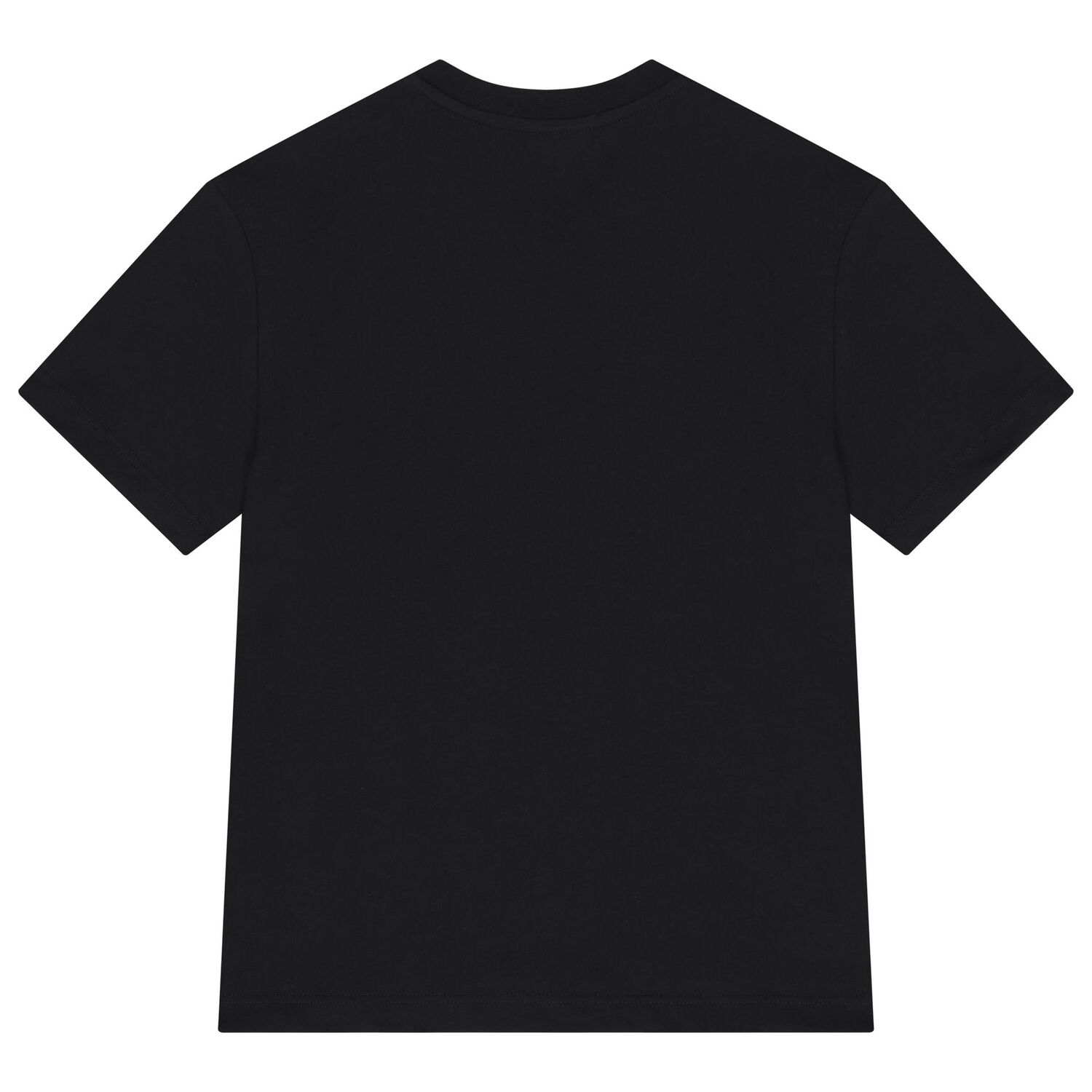 Girls Black Logo T-Shirt, 4, hi-res