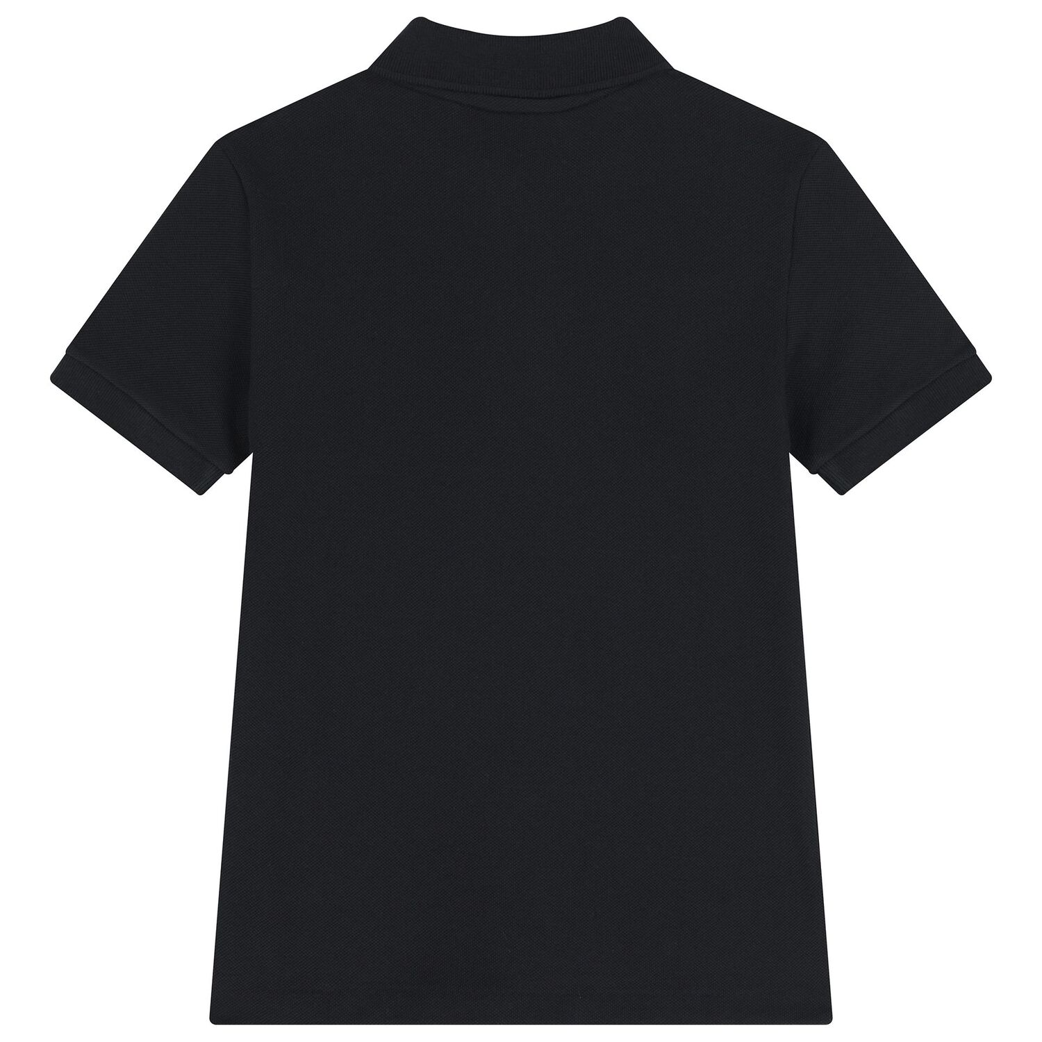 Boys Black Logo Polo Shirt, 1, hi-res
