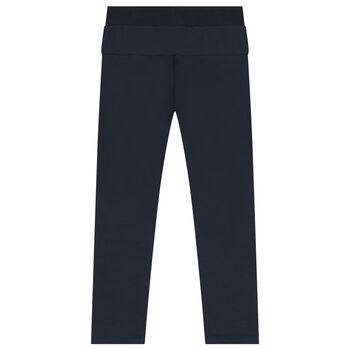 Boys Navy Blue Logo Joggers