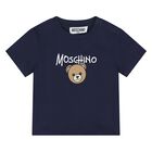 Younger Navy Blue Teddy Bear Logo T-Shirt, 2, hi-res