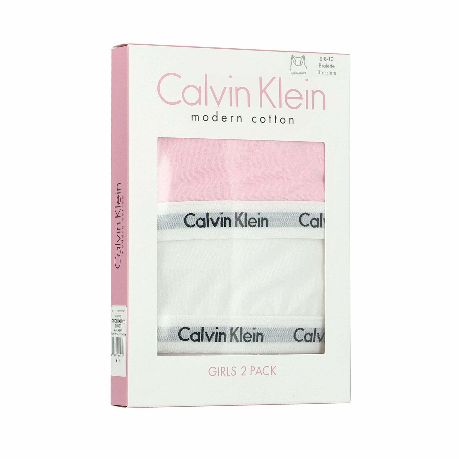 Girls White & Pink Bra Tops (2-Pack), 1, hi-res