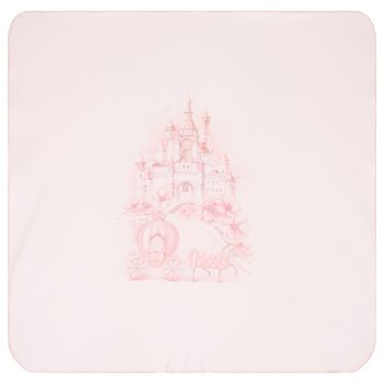 Baby Girls Pink Castle Blanket Set