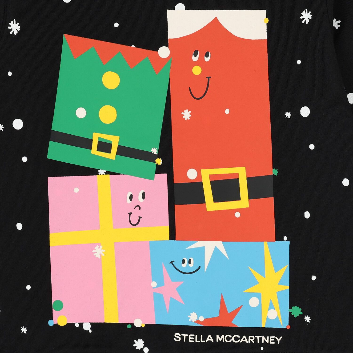 سويت شيرت للبنات باللون الأسود , 1, hi-res