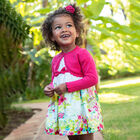 فستان بطبعة الورود باللون الابيض و الوردي , 1, hi-res