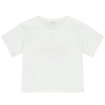 Younger Girls Pink Logo T-Shirt
