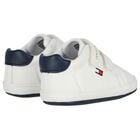 Baby Boys White Logo Pre Walker Shoes, 1, hi-res