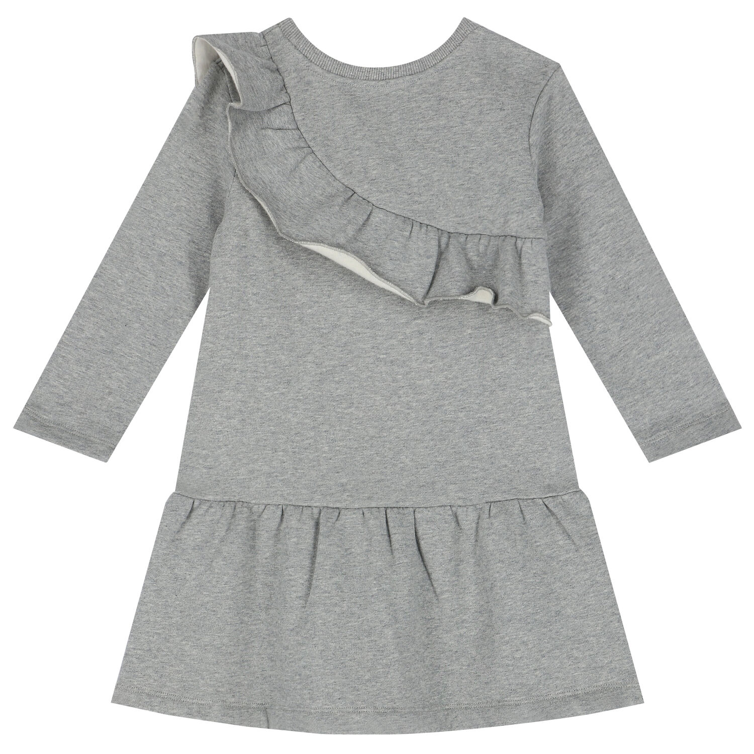 Girls Grey Sweater Dress, 1, hi-res image number null