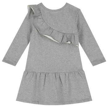 Girls Grey Sweater Dress
