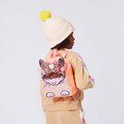 حقيبة ظهر للبنات على شكل قطة مزينة بالترتر باللون الوردي, 1, hi-res