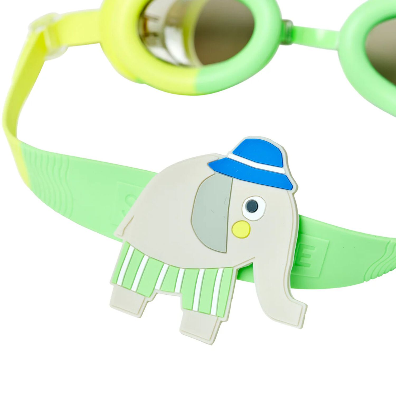 Green & Blue Eli the Elephant Swimming Goggles, 1, hi-res