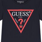 Boys Navy Logo T-Shirt, 9, hi-res