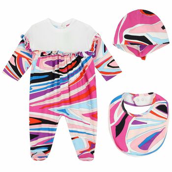 Baby Girls Multi-Colored Babygrow Gift Set