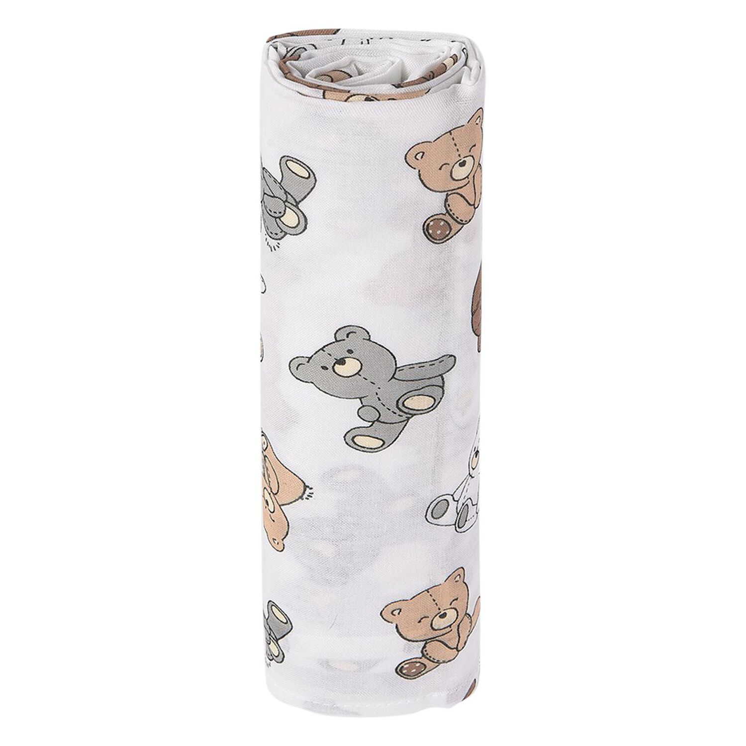 Baby Boys White Teddy Bear Blanket, 2, hi-res