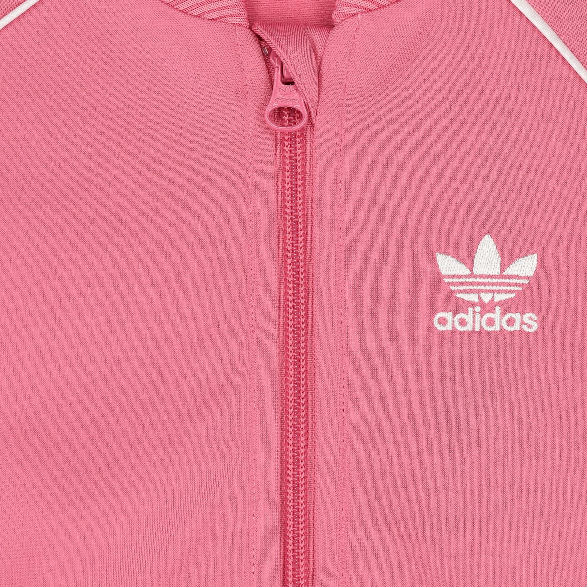 Adidas Kids Girls Pink Logo Tracksuit | Junior Couture USA