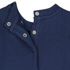 Baby Boys Navy Blue Polo Bear Romper, 1, hi-res