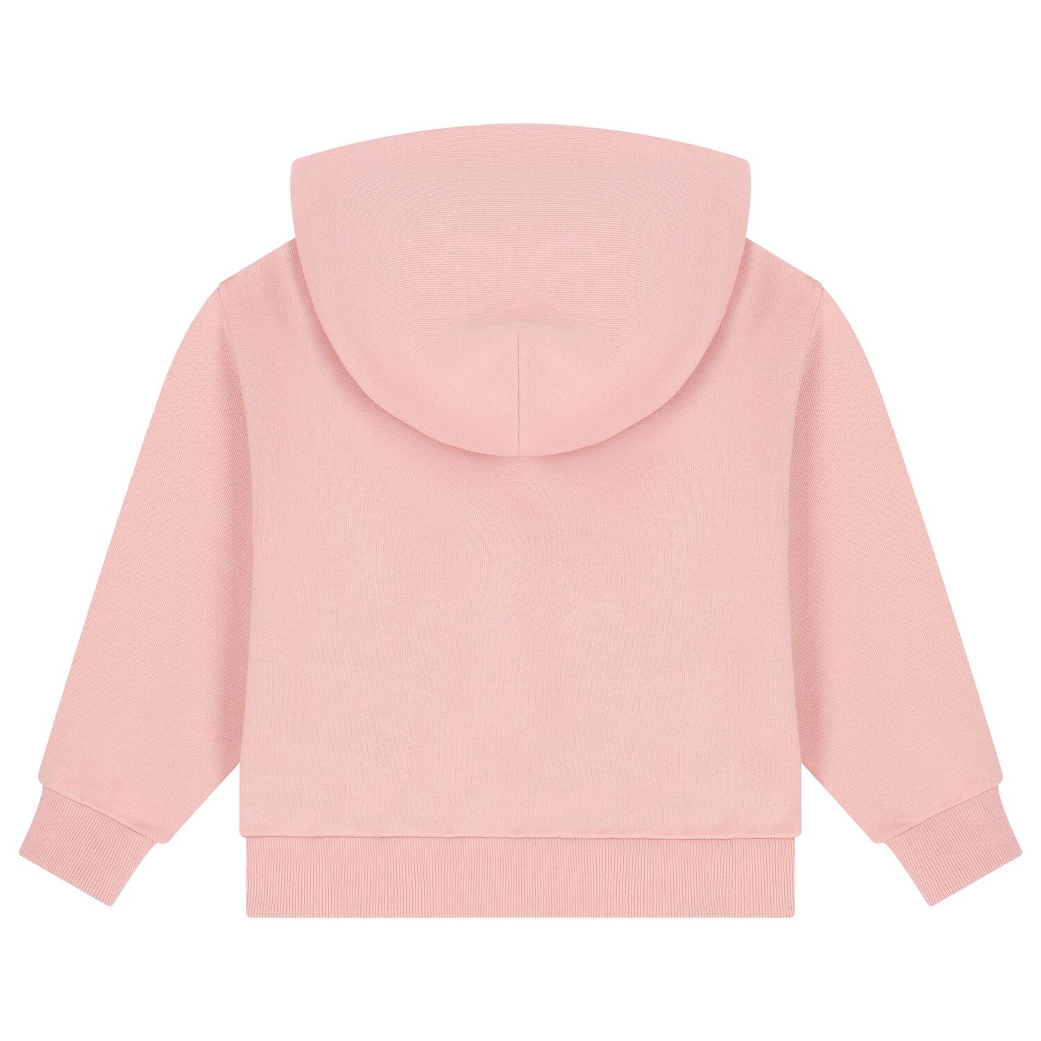 Girls Pink Web Striped Hooded Top, 1, hi-res image number null