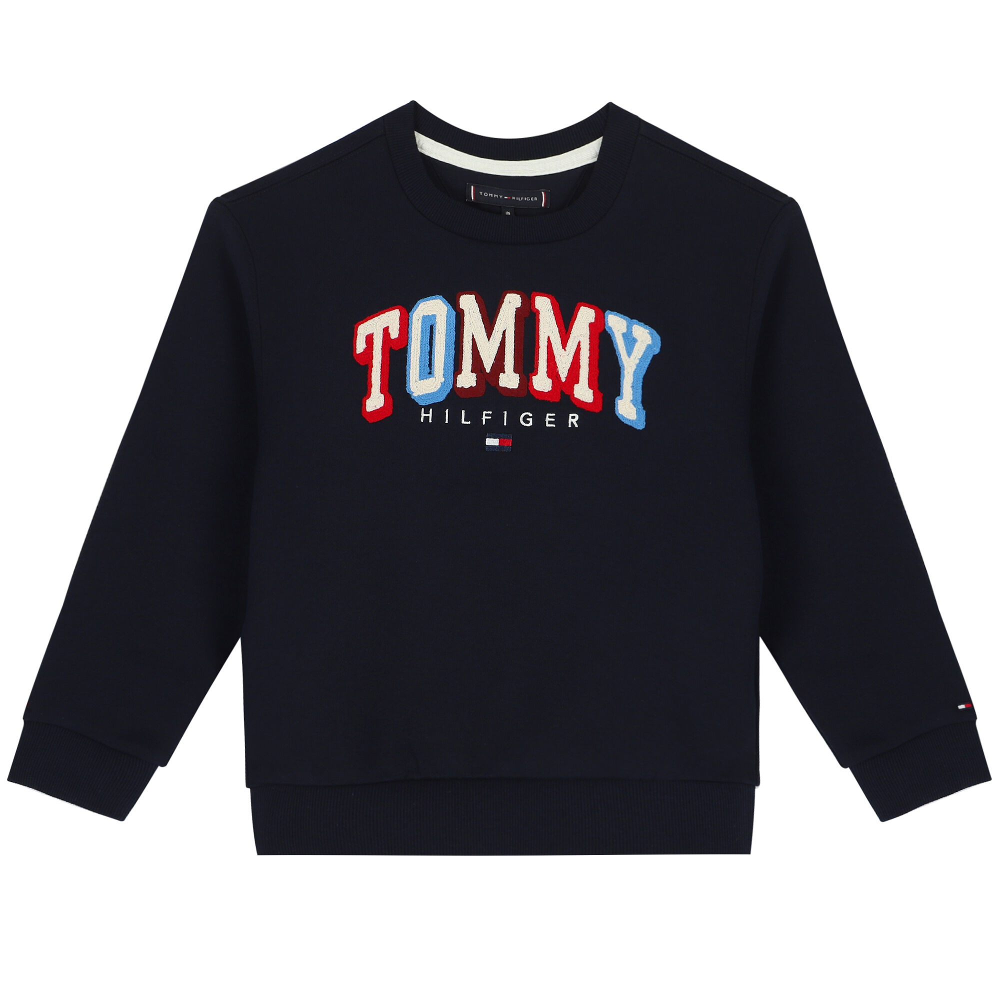 Tommy Hilfiger Boys Navy Logo Embroidered Sweatshirt Junior