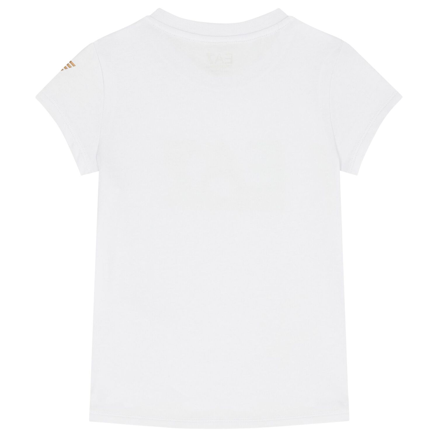 Girls White Logo T-Shirt, 6, hi-res