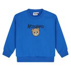Younger Blue Teddy Bear Logo Sweatshirt, 3, hi-res