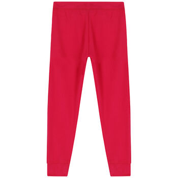 Girls Pink Logo Joggers