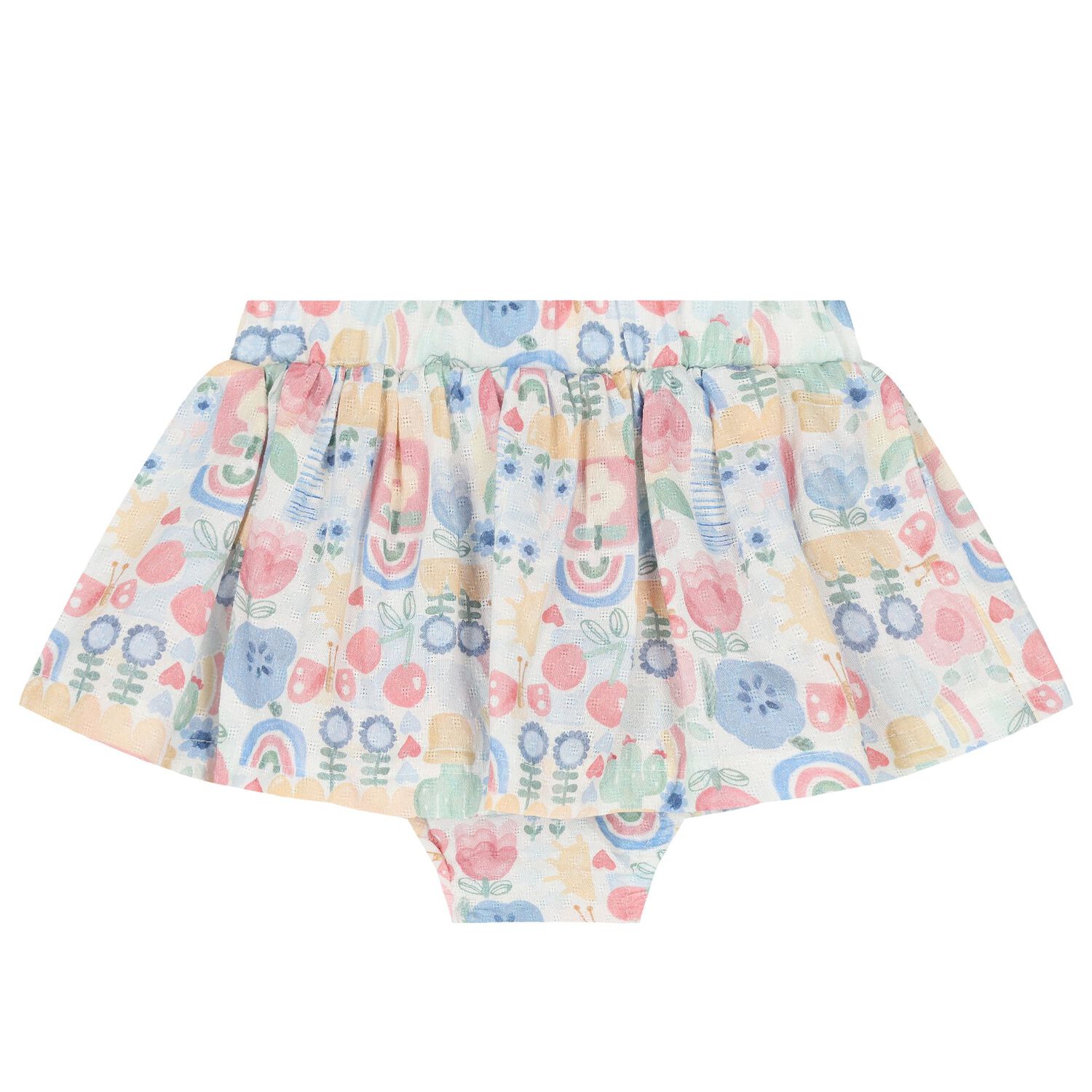 Younger Girls Ivory Butterfly Skirt Set, 1, hi-res image number null
