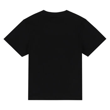 Boys Black Octopus T-Shirt