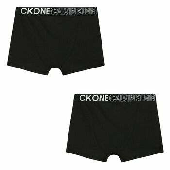 Boys Black Boxer Shorts (2-Pack)