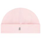 Baby Girls Pink & Gold Logo Hat, 2, hi-res